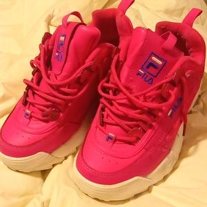 Women's Hot Pink Filas